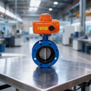 Electric Actuated Flanged Butterfly Valve for gas pipeline systems - ZEMTECH GAS