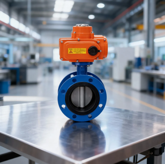 Electric Actuated Flanged Butterfly Valve for gas pipeline systems - ZEMTECH GAS