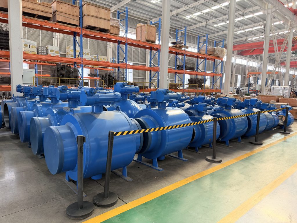 Gas equipment warehouse ready for supply
