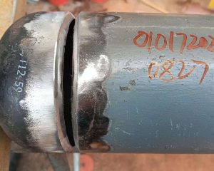 Steel gas pipe welding connection